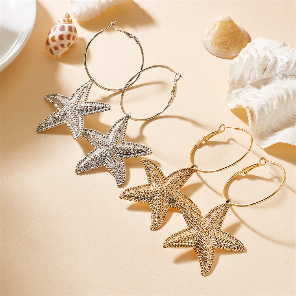 Street Fashion Photographers - Niche Design Sense Starfish Earrings Women's