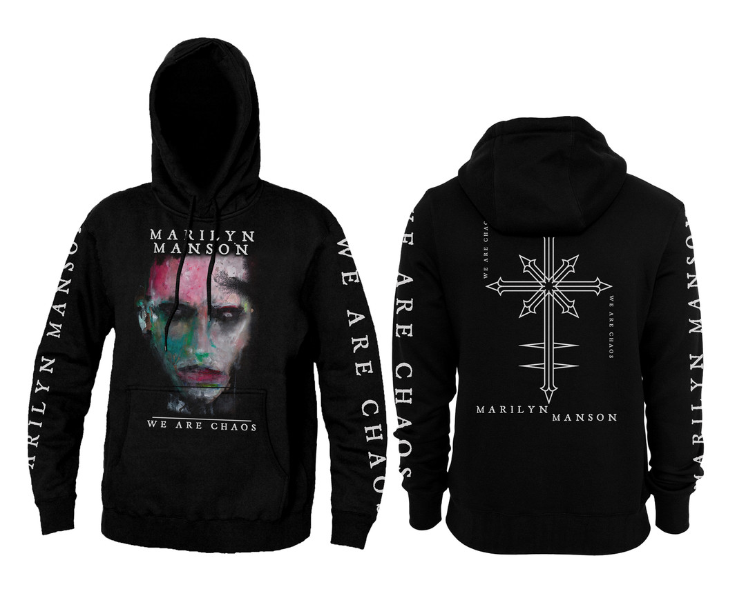 Oversized Crewneck Fleece - Marilyn Manson Hoodie Oversized Unisex Graphic