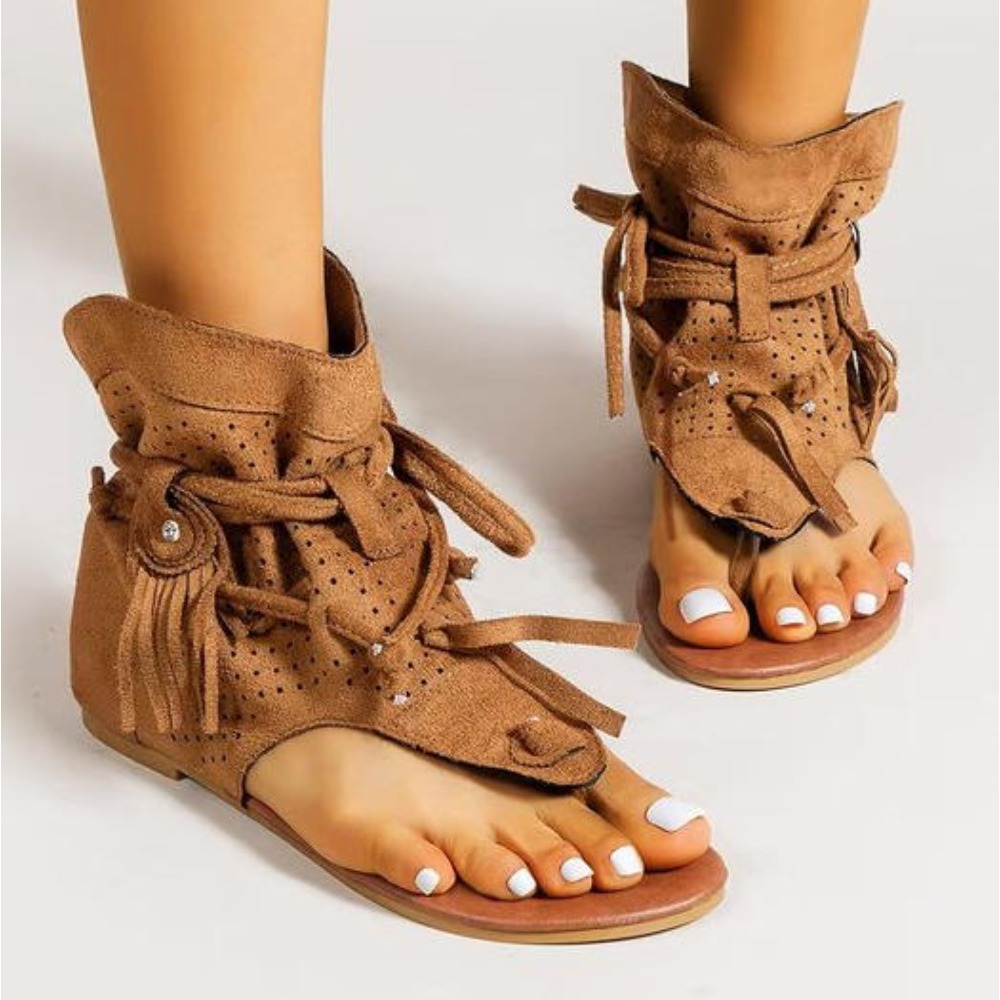 Street Fashion Rome 2026 - 2026 New Women's Retro Sandals Gladiator