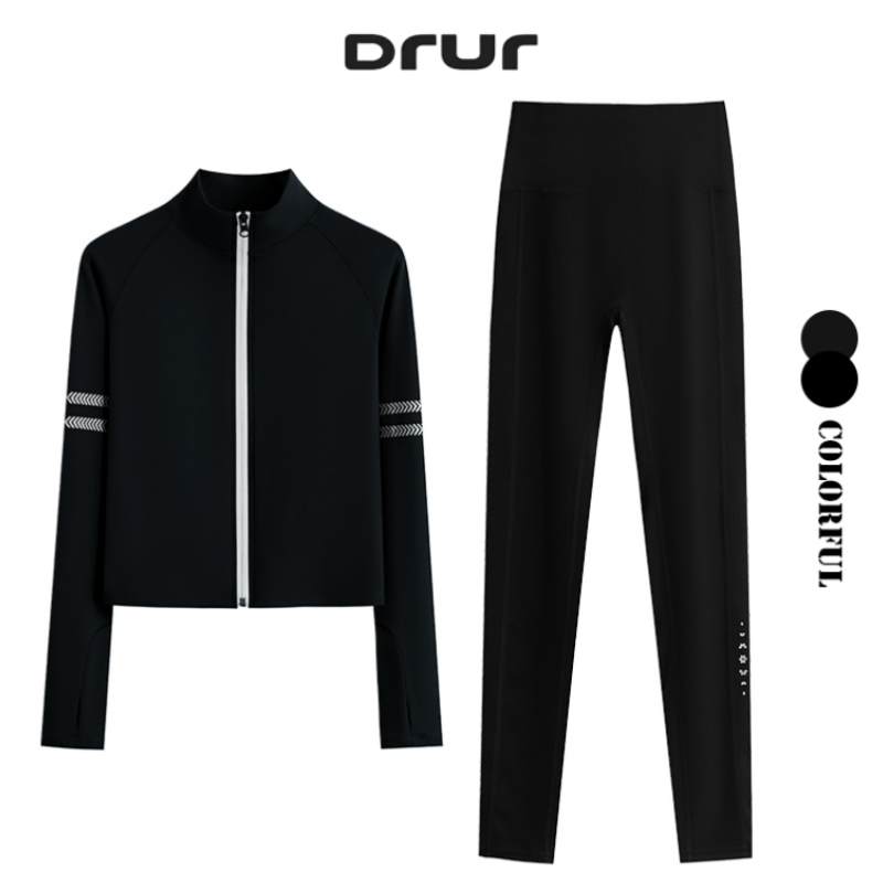 Running Pant Jogger - DRUR Two Piece Workout Set Women