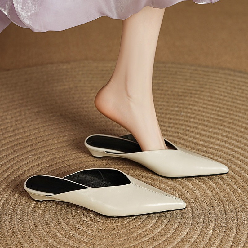 Street Fashion Clothing - Spring Summer Wedges Heel Women Mules