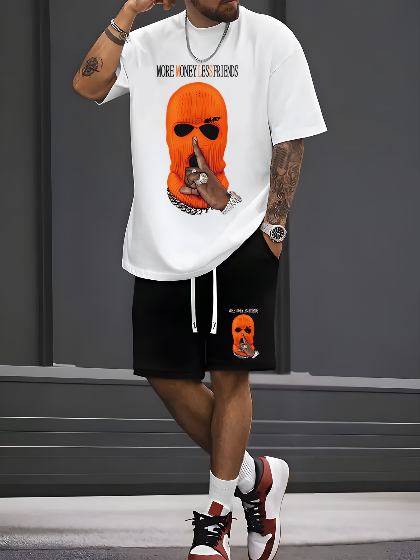 Street Fashion For 2026 - 2026 Summer New Men's Short-Sleeved Shorts