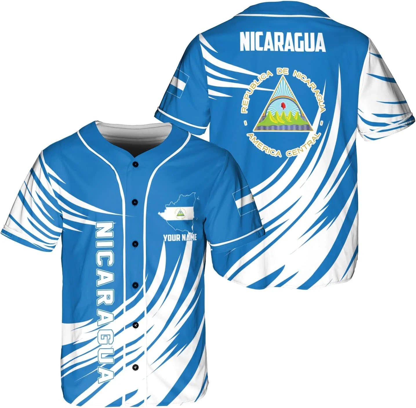 Personalized Name Nicaragua De - Street Fashion Jersey 评论和价格