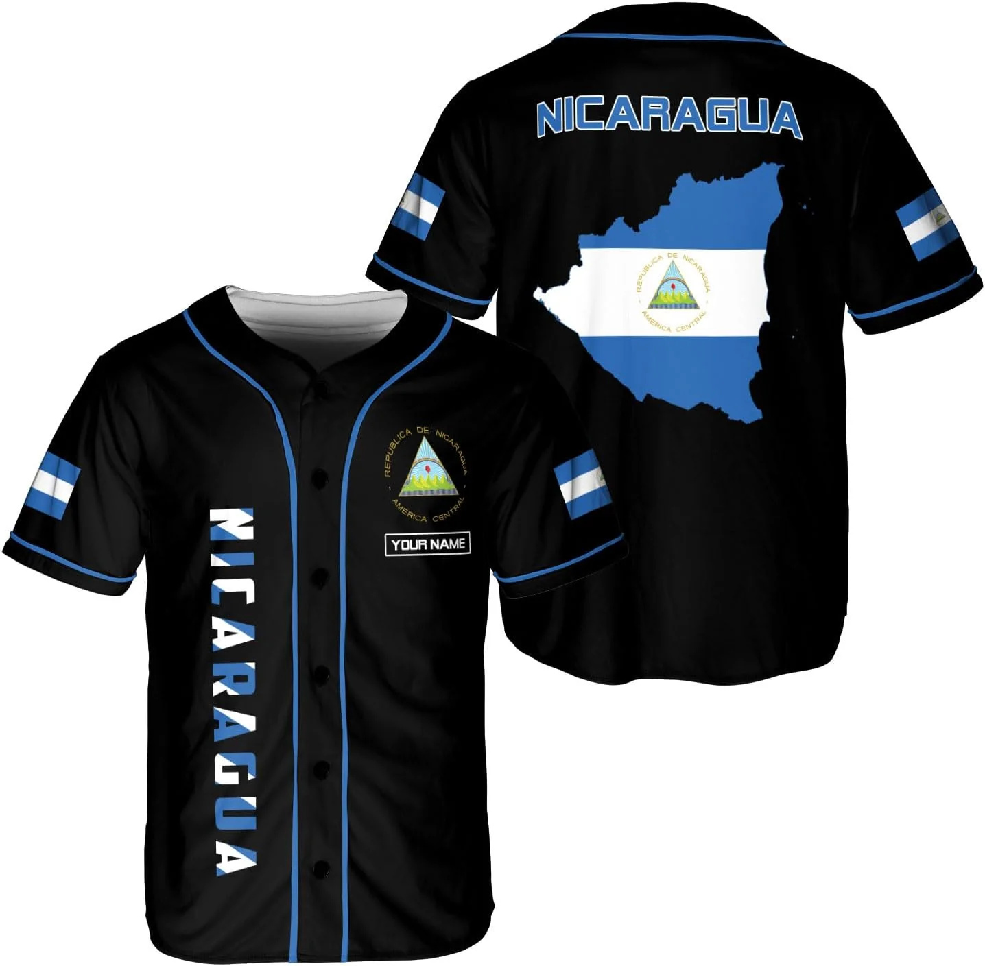 Personalized Name Nicaragua De - Street Fashion Jersey 评论和价格