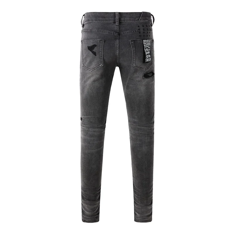 Men's High Street Distressed A - Distressed Jean Rip 评论和价格
