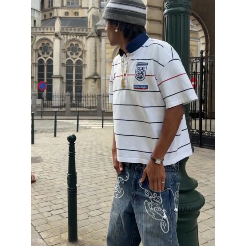Retro Y2K 2 Pcs Set Street Sty - Street Fashion Jersey 评论和价格