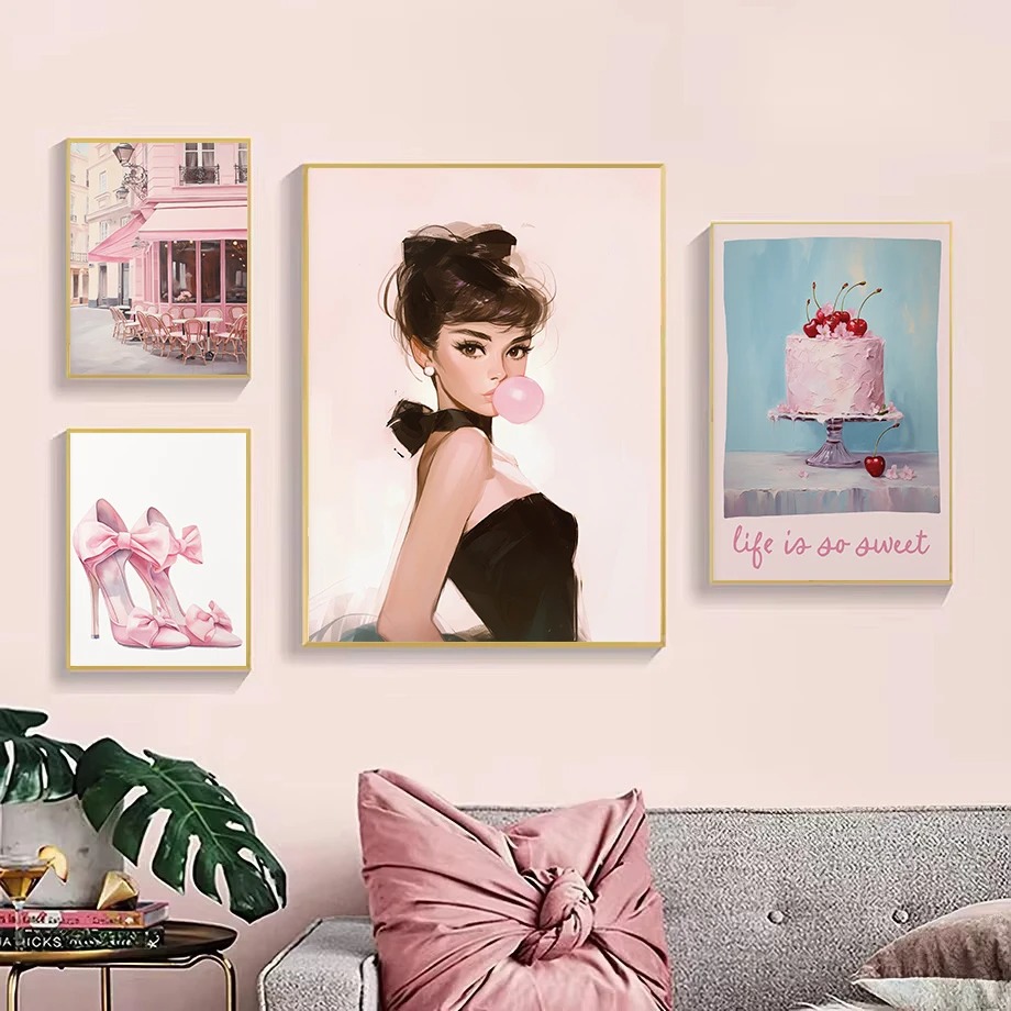 Coquette Trendy Paris Street B - Street Fashion Poster 评论和价格