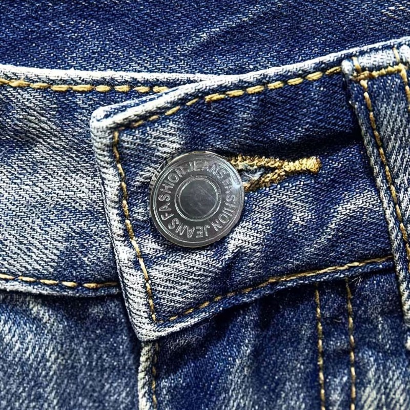 Men Korean Style Distressed De - Distressed Jean Rip 评论和价格