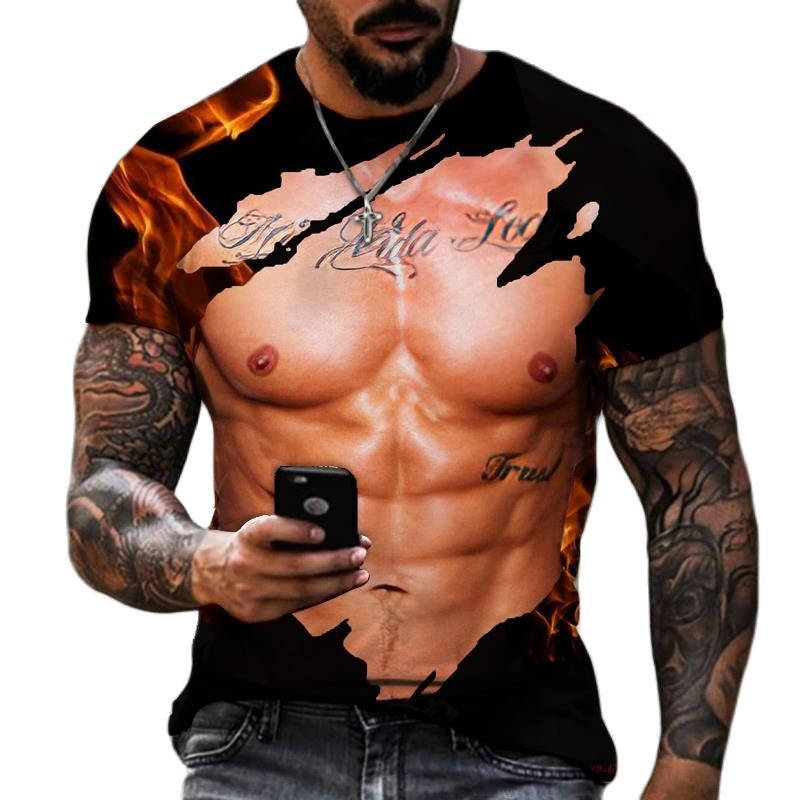 Summer Fashion Men's 3D Printe - Street Fashion Guys 评论和价格