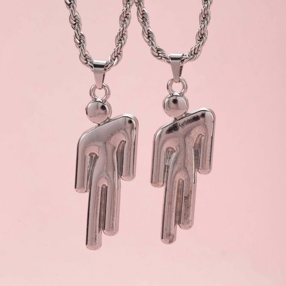 2Pcs Hip Hop Stainless Steel S - Fashion Street Singapore 评论和价格