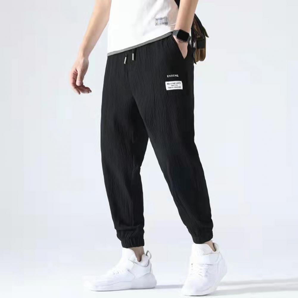 Ice Silk Sweatpants Men Summer - Running Pant Jogger 评论和价格