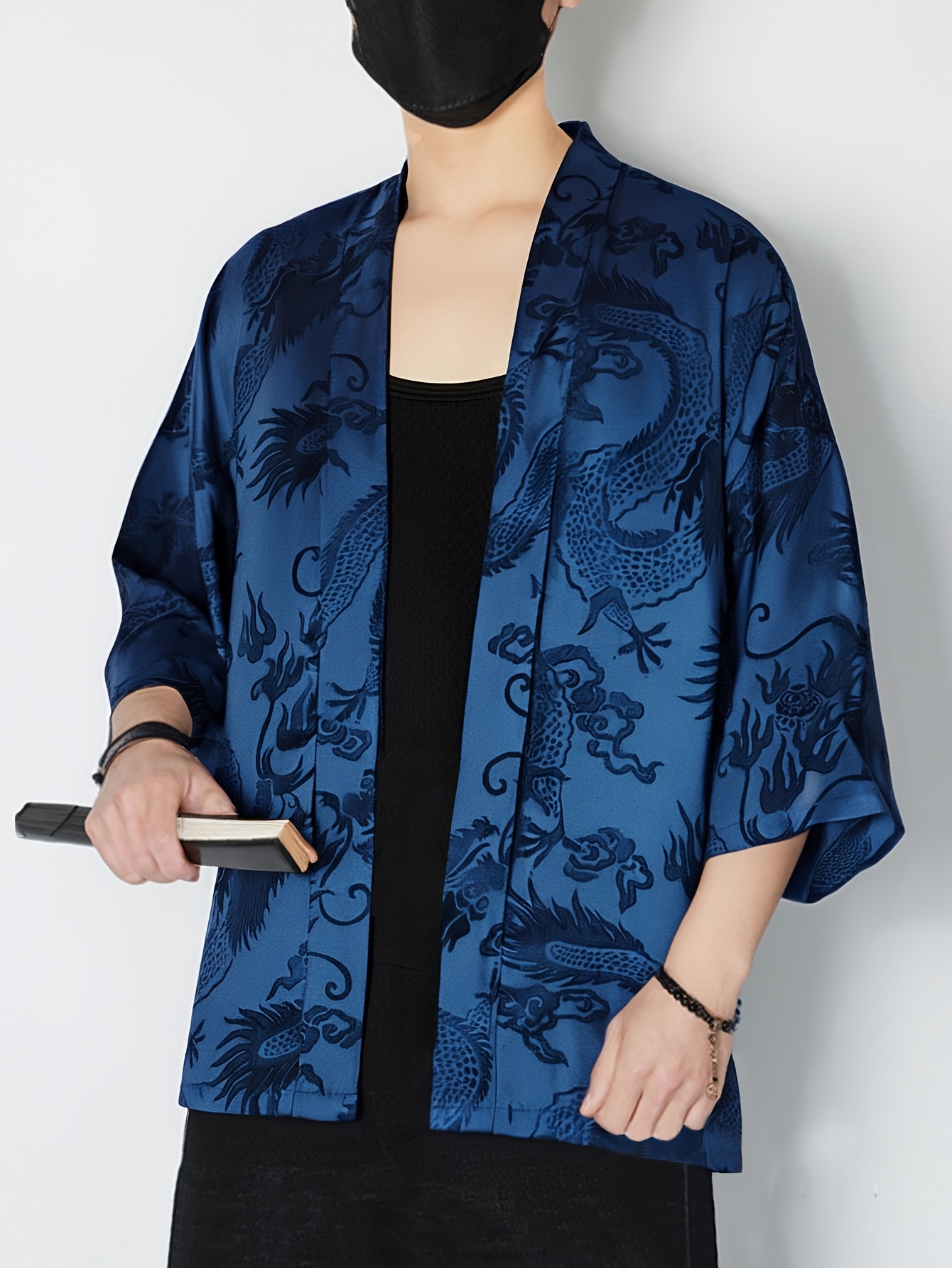 2026 Summer Men's Kimono 3D Pr - Street Fashion Clothing 评论和价格