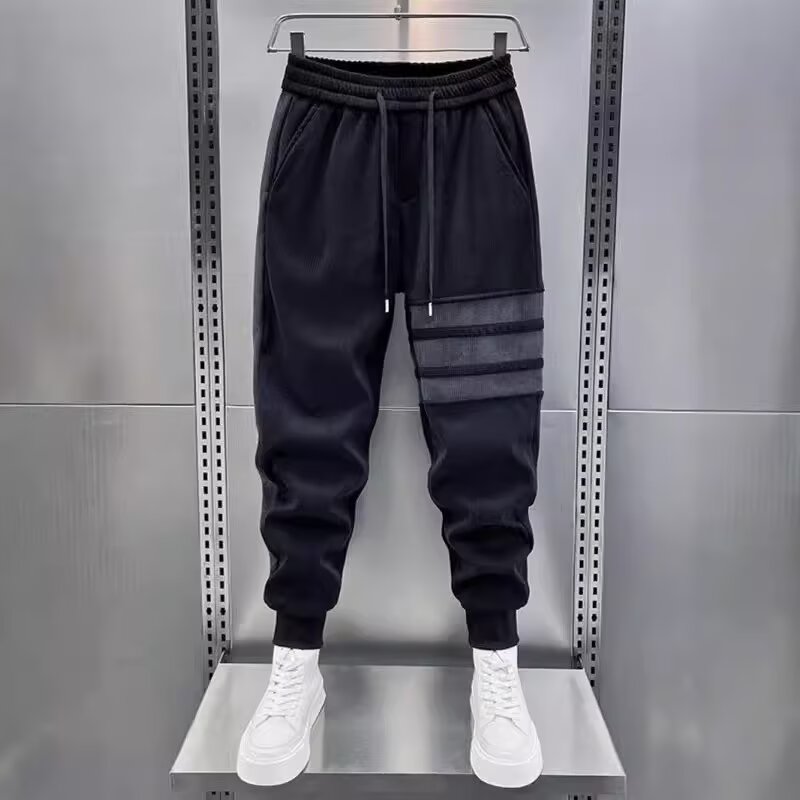 Trendy Men Black Joggers Autum - Running Pant Jogger 评论和价格