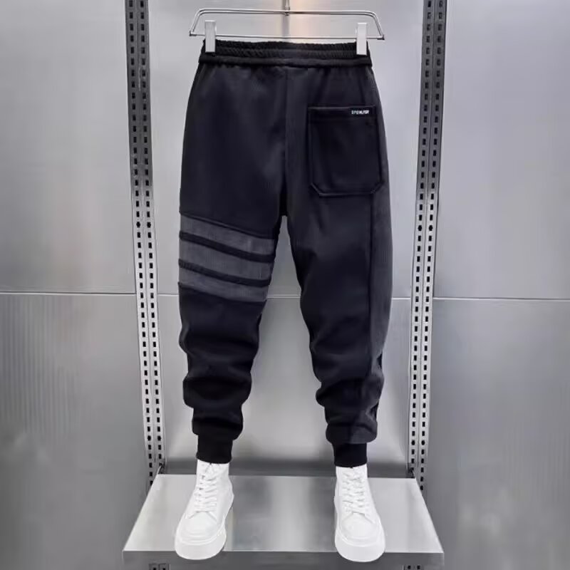 Trendy Men Black Joggers Autum - Running Pant Jogger 评论和价格