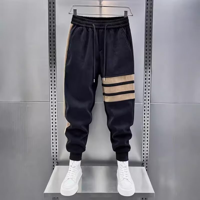 Trendy Men Black Joggers Autum - Running Pant Jogger 评论和价格