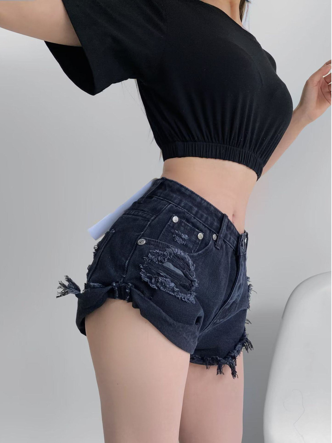 Women's Low Waist Distressed D - Distressed Jean Rip 评论和价格