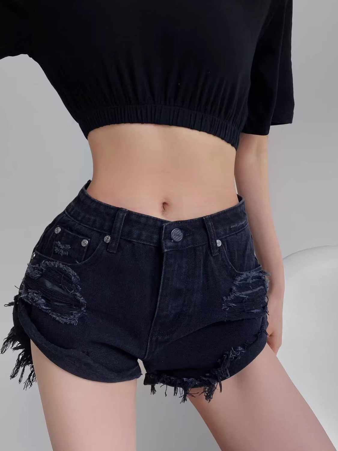 Women's Low Waist Distressed D - Distressed Jean Rip 评论和价格