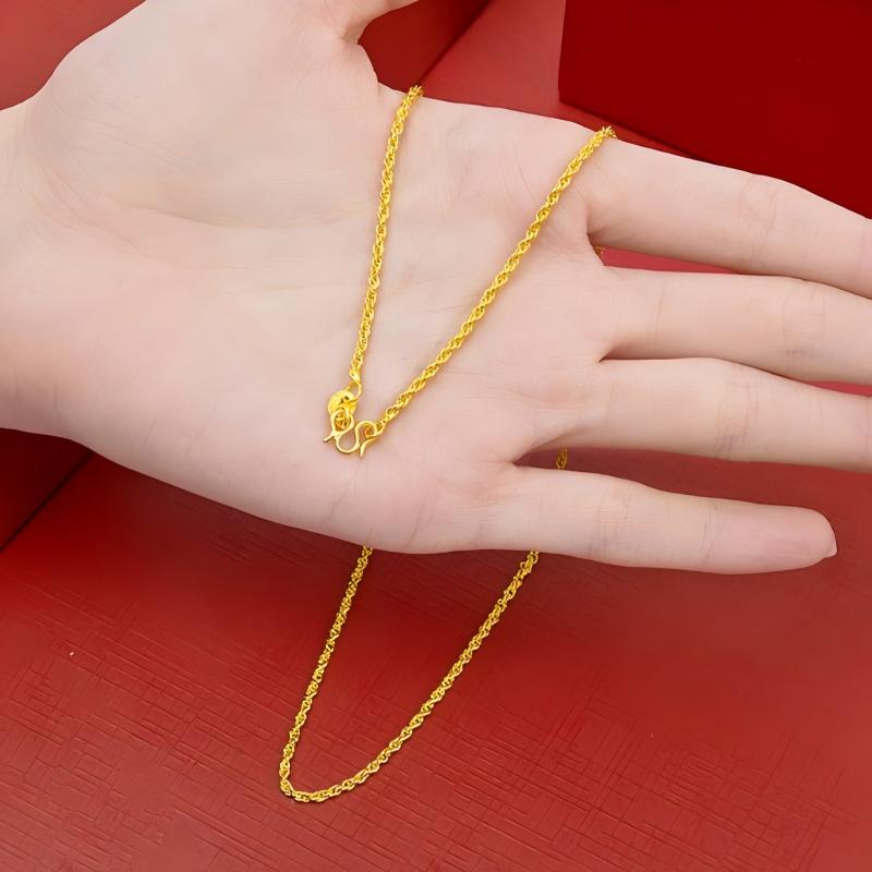 Hip Hop 2mm Twisted Rope 24K G - Fashion Street Singapore 评论和价格