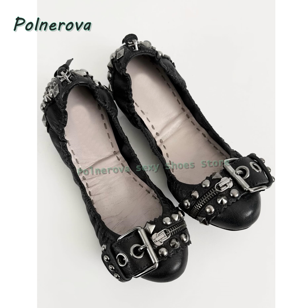 Rivet Belt Buckle Mary Jane Sh - Street Fashion For 2026 评论和价格