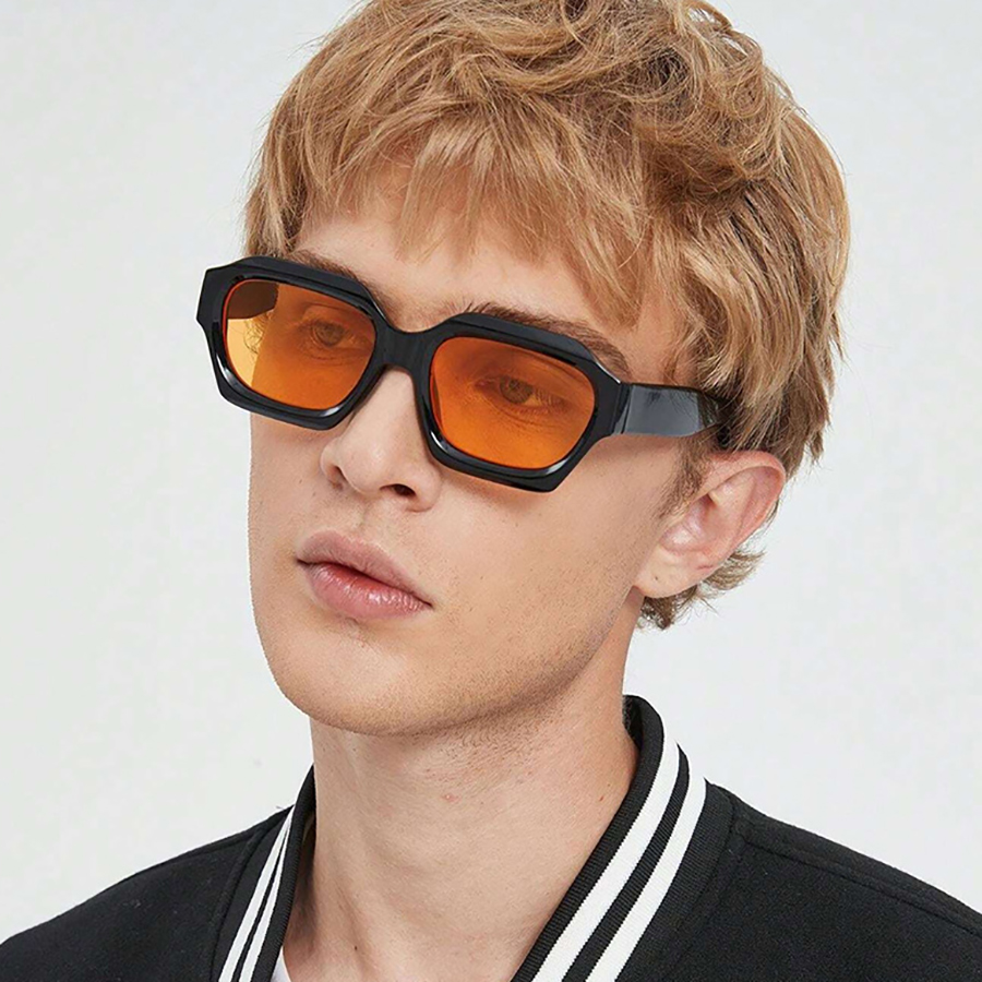 Simple Rough Frame Sunglasses  - Street Fashion Photographers 评论和价格