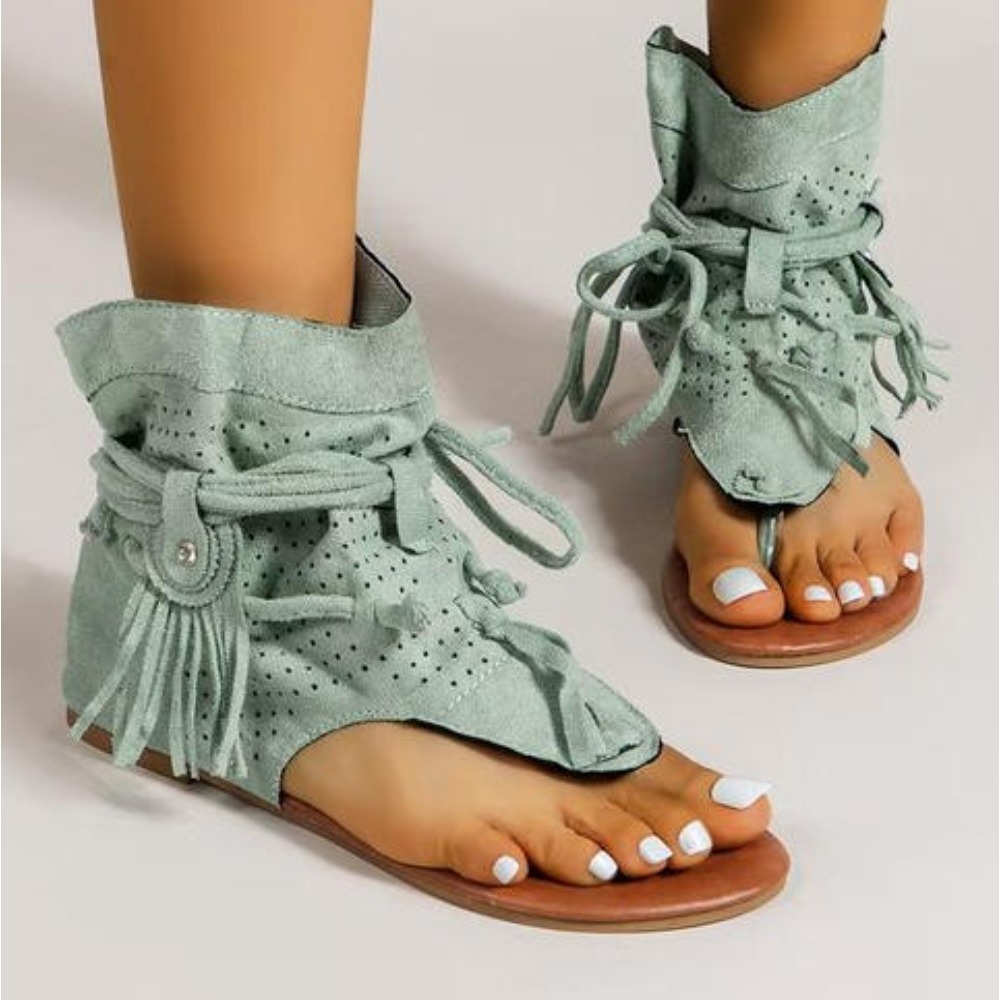 2026 New Women's Retro Sandals - Street Fashion Rome 2026 评论和价格