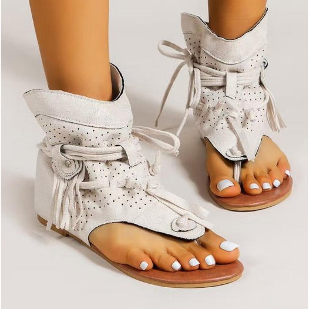 2026 New Women's Retro Sandals - Street Fashion Rome 2026 评论和价格
