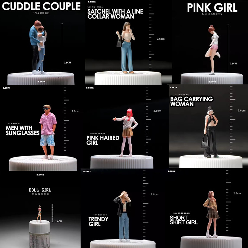 1:64 Model Miniature DIY Scene - Street Fashion Photographers 评论和价格