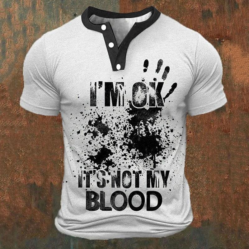 Funny 3D Letter Print Men's He - Street Fashion Clothing 评论和价格