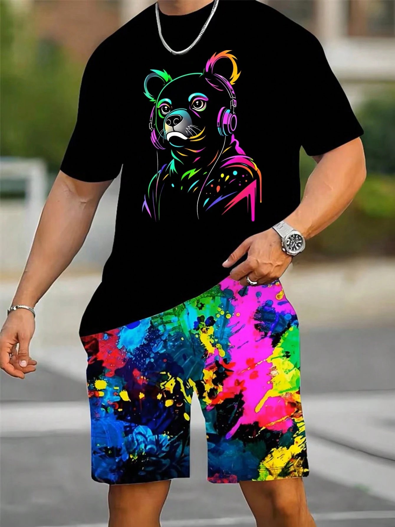 2026 Summer New Men's Short-Sl - Street Fashion For 2026 评论和价格