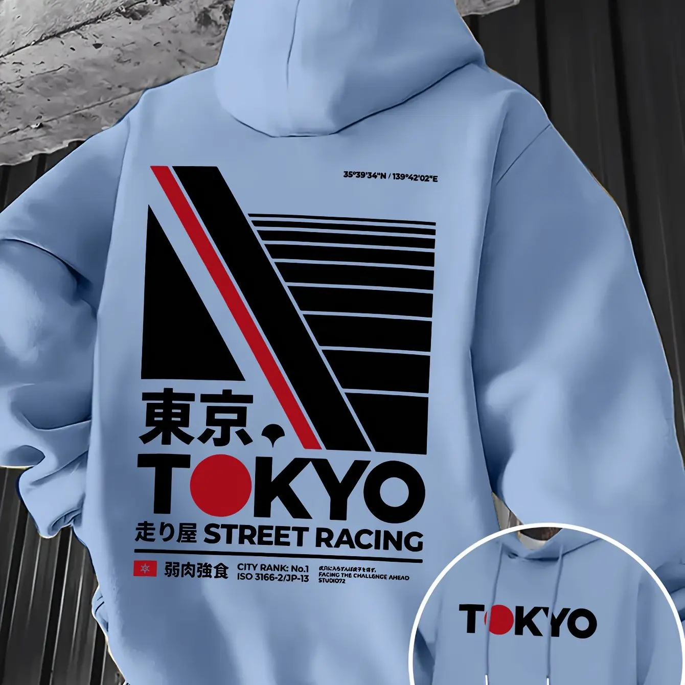 Retro JDM Tokyo Racing Double  - Street Fashion Guys 评论和价格