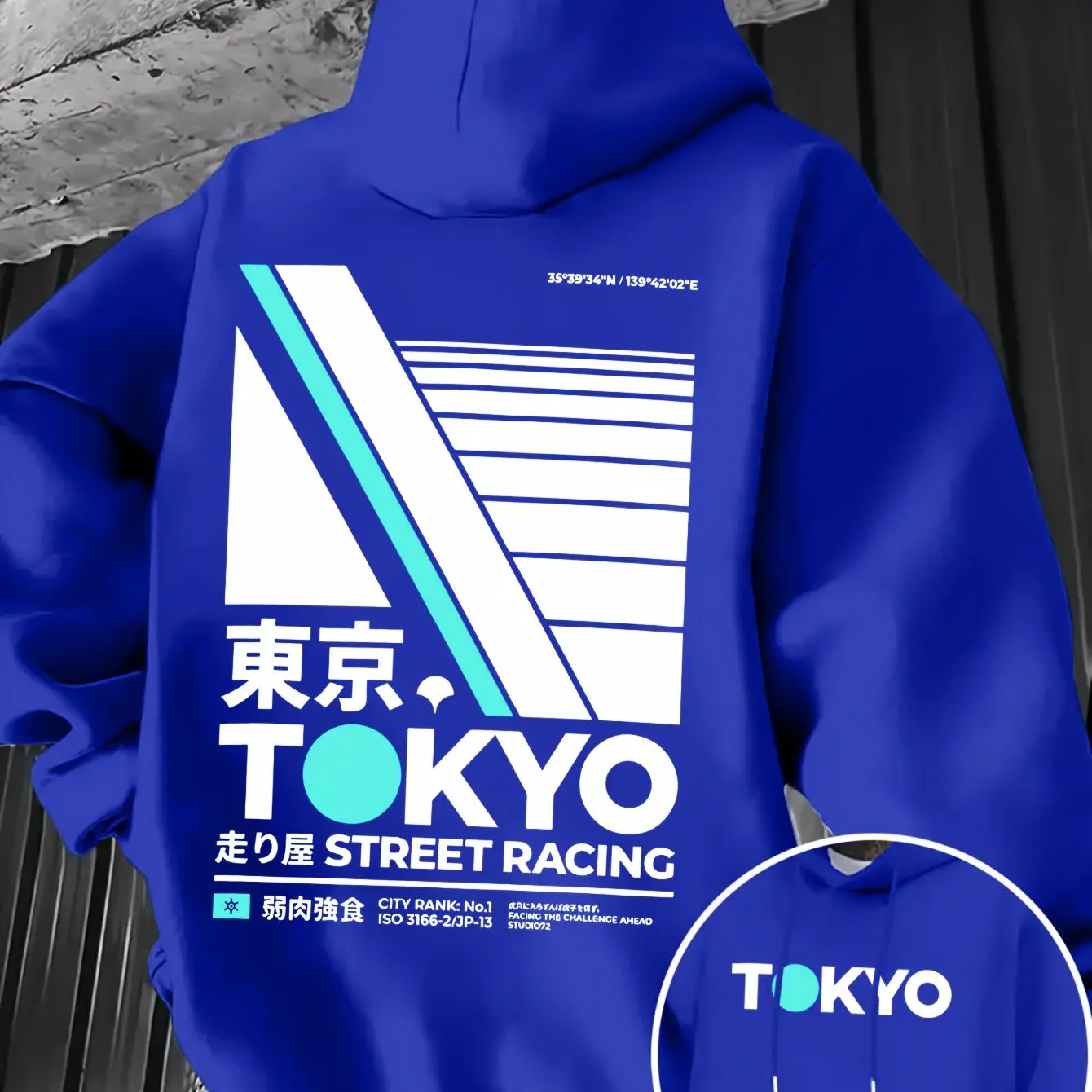 Retro JDM Tokyo Racing Double  - Street Fashion Guys 评论和价格