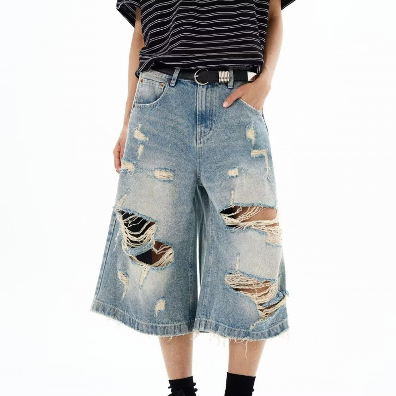 New Men Vintage Ripped Baggy S - Distressed Jean Rip 评论和价格