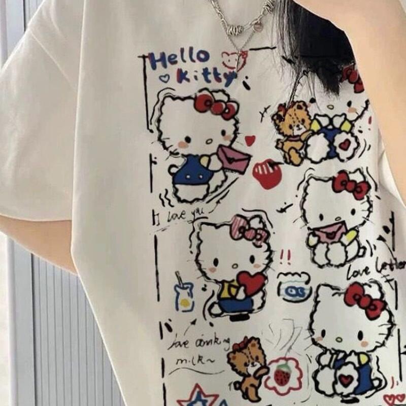Short-Sleeved Summer Hello Kit - Street Fashion Jersey 评论和价格
